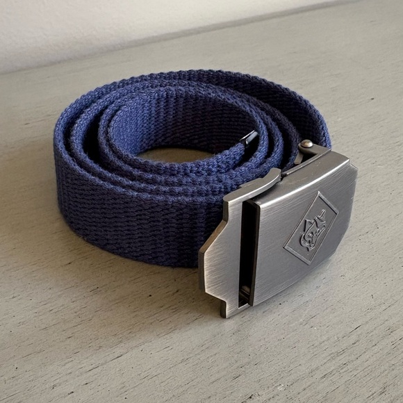 BSA Cub Scout Blue Uniform Belt Silver Buckle Boy Scout Approx. 33" (Cut to Fit) - Picture 9 of 11